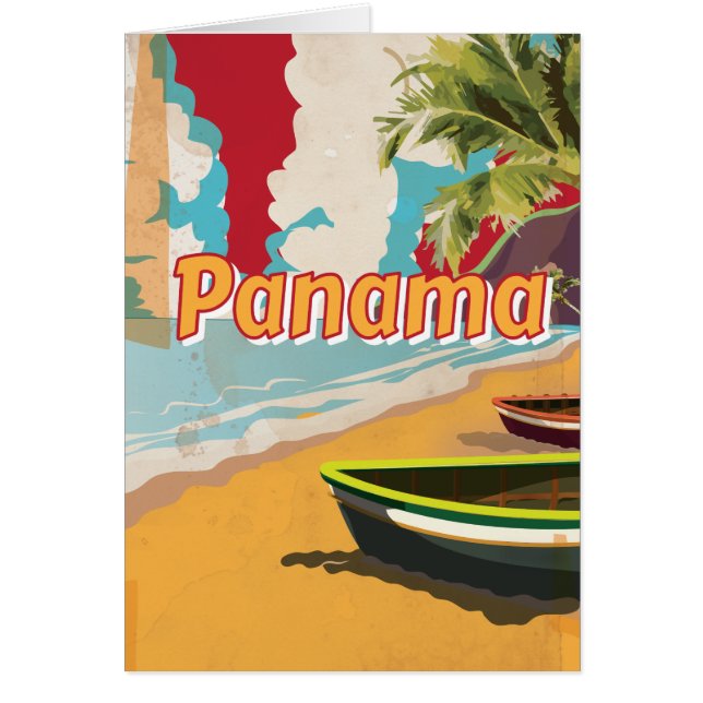 Poster Vintage voyage du Panama (Devant)
