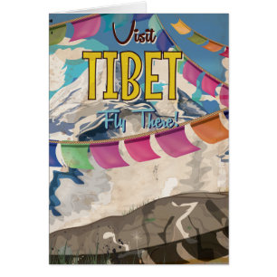 Poster Vintage voyage du Tibet