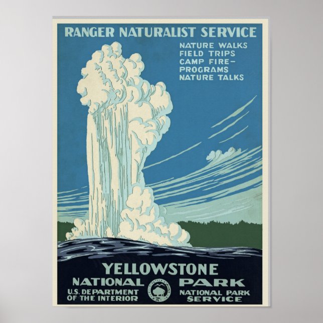 Poster Vintage voyage en pierre jaune (Devant)