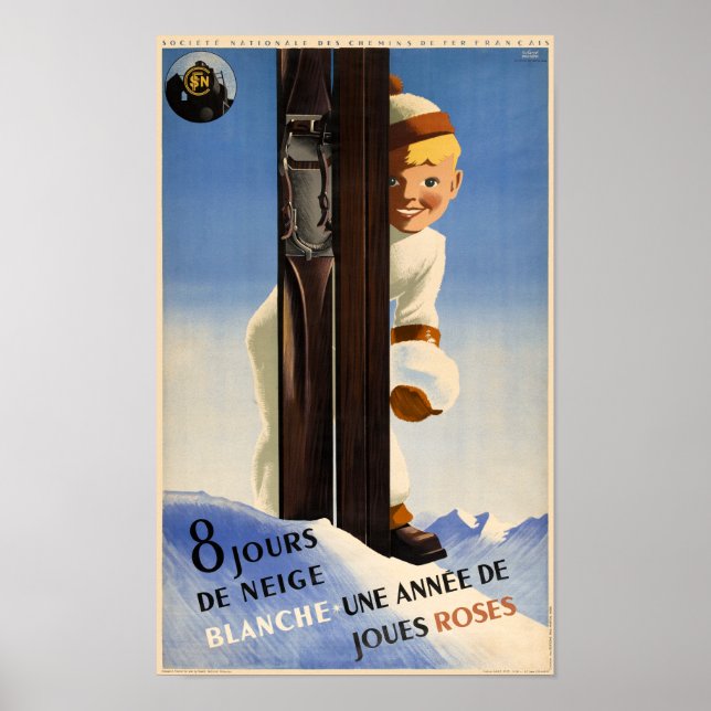 Poster Vintage voyage France 1938 (Devant)