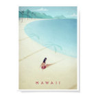 Poster Vintage voyage Hawaii