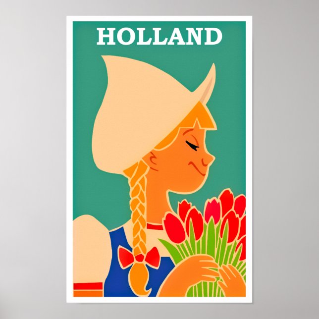 Poster Vintage voyage hollandais (Devant)