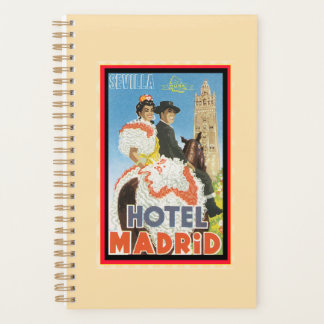 Poster Vintage voyage - Hotel Madrid