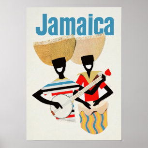 Poster Vintage voyage jamaïcain