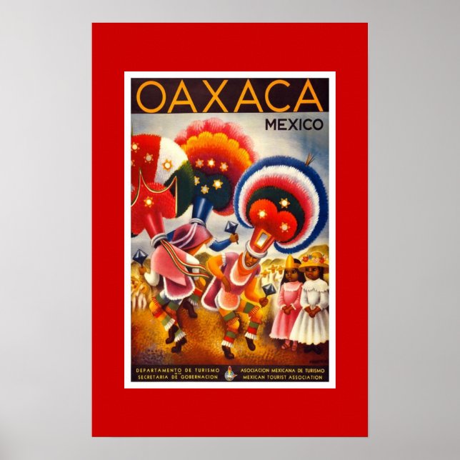 Poster Vintage voyage Mexique 2 (Devant)