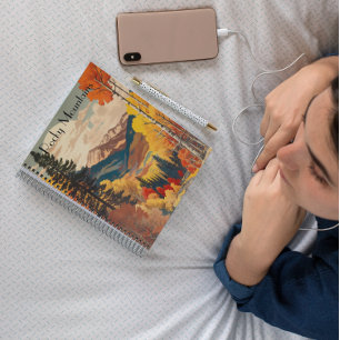 Poster Vintage voyage Rocky Mountain, personnalisa