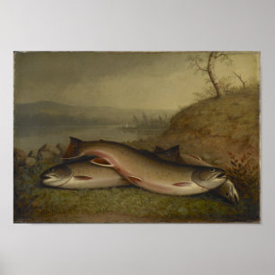 Poster Vintage Walter Brackett Trout