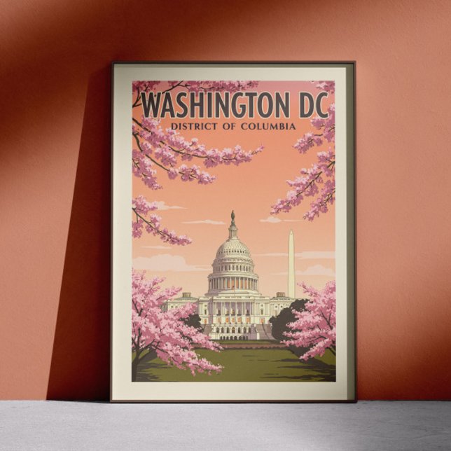 Poster Vintage Washington D.C. (Créateur téléchargé)