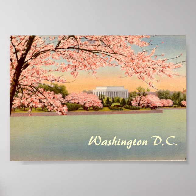 Poster vintage, Washington DC (Devant)