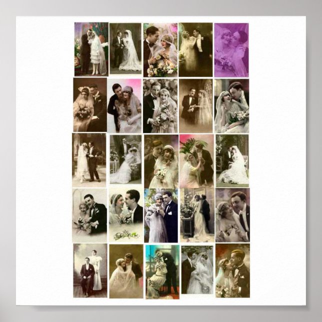 Poster-Vintage-Wedding Photos Poster (Front)