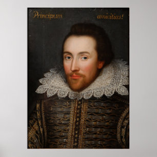 Poster Vintage William Shakespeare Portrait