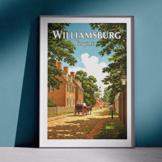 Poster Vintage Williamsburg Virginie (Créateur téléchargé)