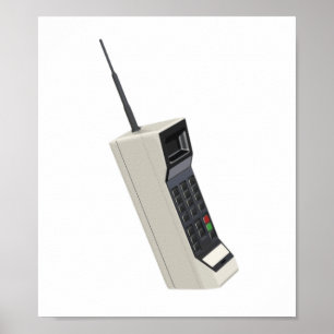 Poster Vintage Wireless Cellular Phone