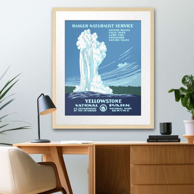 Poster Vintage Yellowstone WPA Travel (Yellowstone)