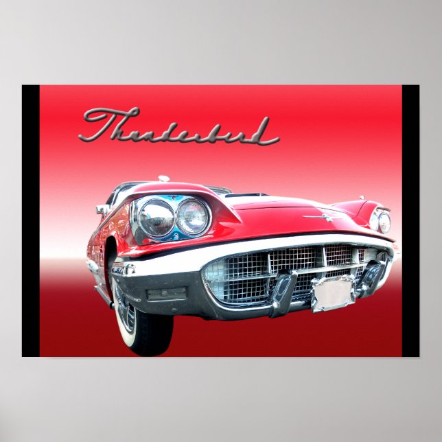 Poster VintageThunderbird (Devant)