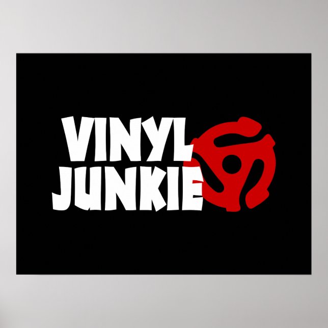 Poster Vinyl Junkie (Devant)