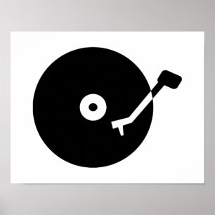 Poster Vinyle de Tourne-disque