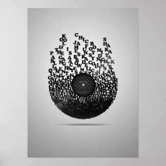 Poster vinyle funky