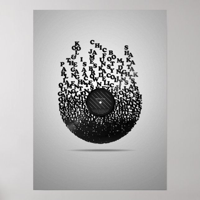 Poster vinyle funky (Devant)