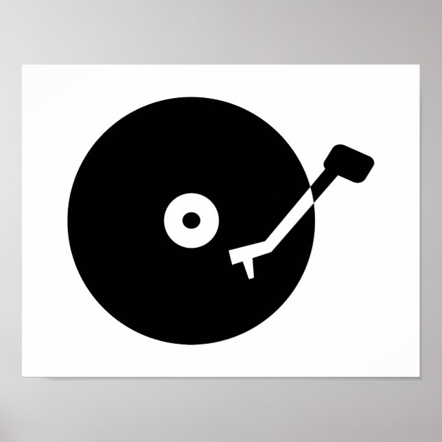 Poster vinyle Tourne-disque (Devant)