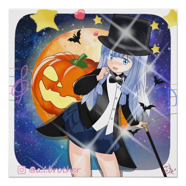 Poster Viola Holloween (Devant)