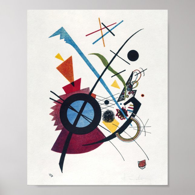 Poster Violet (1923) Wasily Kandinsky (Devant)