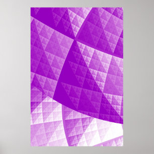 Poster Violet abstract pattern
