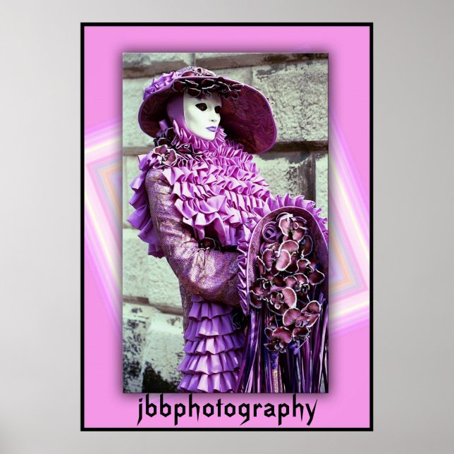 Poster violet carnaval (Devant)