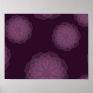 Poster Violet, cool, tendance moderne simple floral abstr