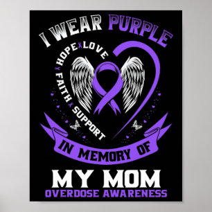 Poster Violet En Mémoire De Ma Mère Conscience De L'Overd