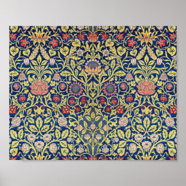 Poster Violet et Columbine, William Morris (Devant)