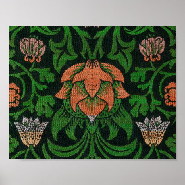 Poster Violet et Columbine, William Morris (Devant)