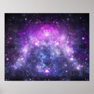 Poster Violet et noir