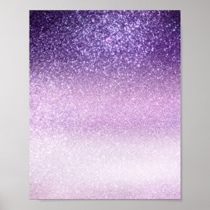 Poster Violet Lilac Pastel Purple ombre