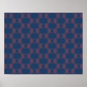 Poster Violet, rouge, tendance, art décoratif moderne coo