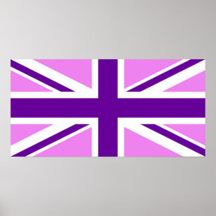 Poster Violet violet Union Jack