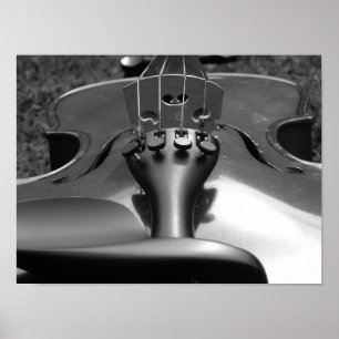 Poster Violon B&W