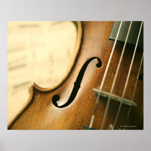 Poster Violon détaillé