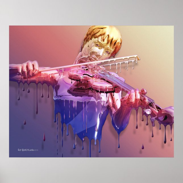 Poster Violon larmant (Devant)