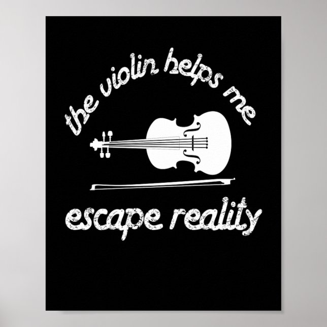 Poster Violon M'Aide Musiciens Violon Musique (Devant)