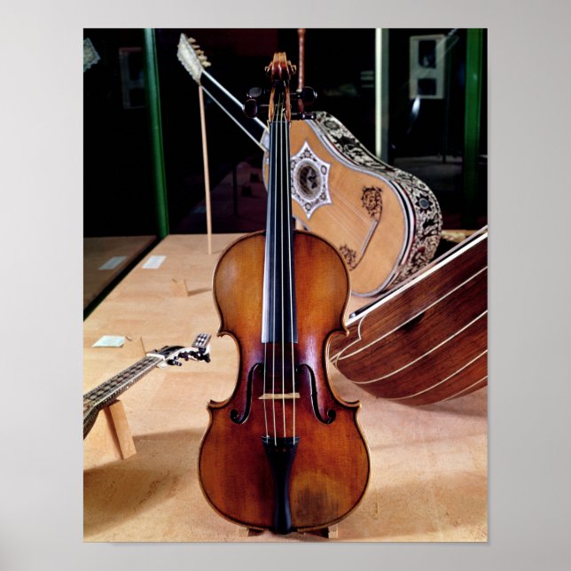 Poster Violon, par Stradivari, Cremona, 1699 (photo; (Devant)