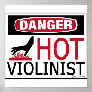 Poster Violoniste chaud