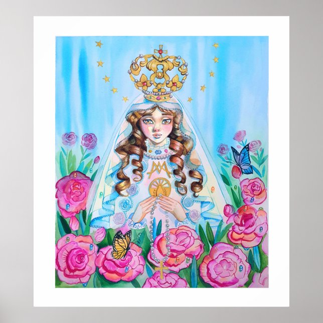 Poster Virgen del Valle, Rocio Milagroso (Devant)