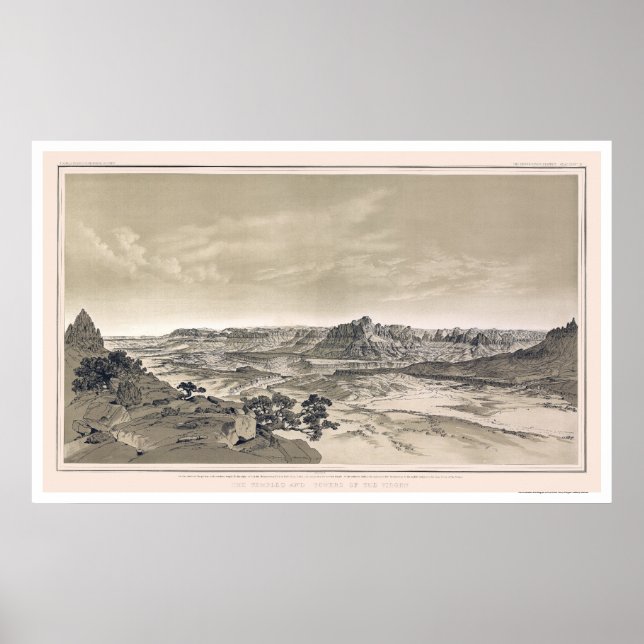 Poster Virgen Grand Canyon Imprimer par Dutton 1882 (Devant)