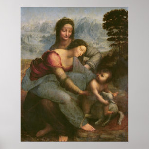 Poster Virgin and Child with St. Anne, c.1510