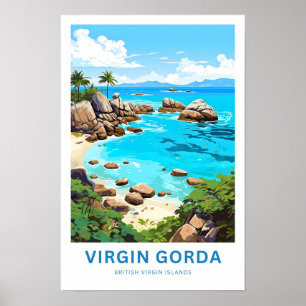 Poster Virgin Gorda British Virgin Islands Travel Imprime