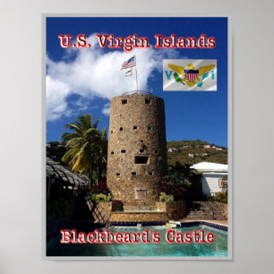 Poster Virgin Islands - Blackbeard's Castle -