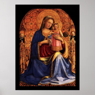 Poster VIRGIN WITH CHILD AND SAINTS by Beato Angelico