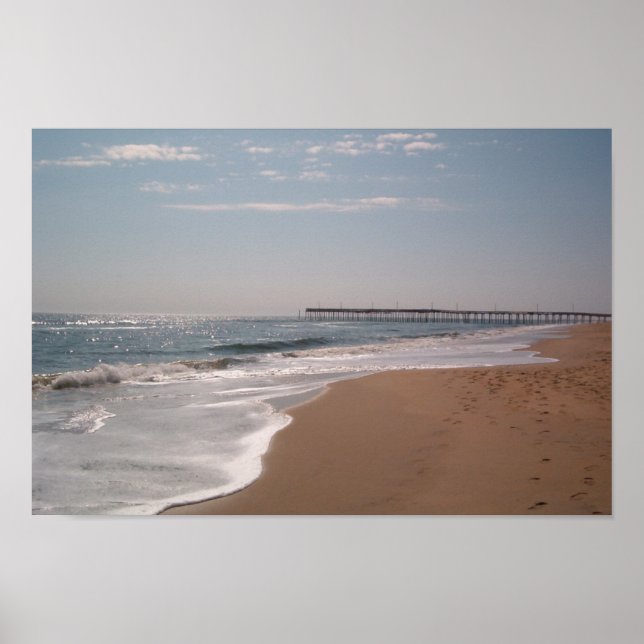 Poster Virginia Beach hors saison (Devant)