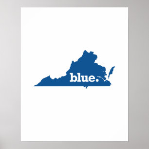 POSTER VIRGINIA BLUE STATE